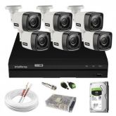 Kit CFTV Comp 8 Câm de Seg Full HD c/ DVR Intelbras 8 Canais 1080N